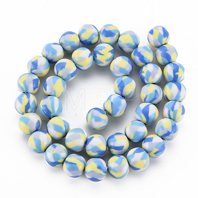 Handmade Polymer Clay Beads Strands CLAY-N008-054-08-1