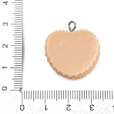 Opaque Resin Pendants RESI-S016-01E-1