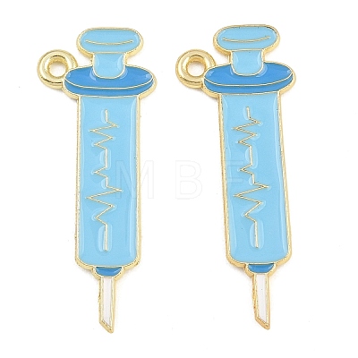 Medical Theme Alloy Enamel Pendants AL-CBA2919-03G-04A-1