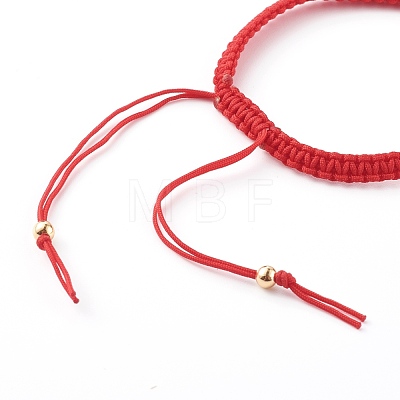 Adjustable Nylon Thread Braided Bead Bracelets BJEW-JB06076-02-1