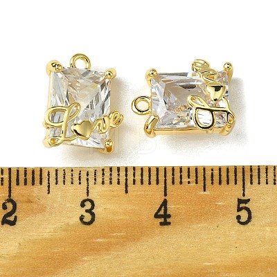 Valentine's Day Brass with Cubic Zirconia Pendants FIND-Z035-03A-1