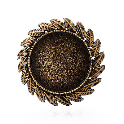 Adjustable Alloy & Iron Bezel Cup Ring Base with Rotatable Tray MAK-T012-11AB-1