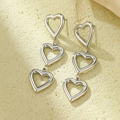 Non-Tarnish 304 Stainless Steel Stud Earrings EJEW-S226-10P-02-1