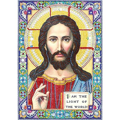 Religion Human Pattern DIY Diamond Painting Kits DIAM-PW0010-49A-19-1