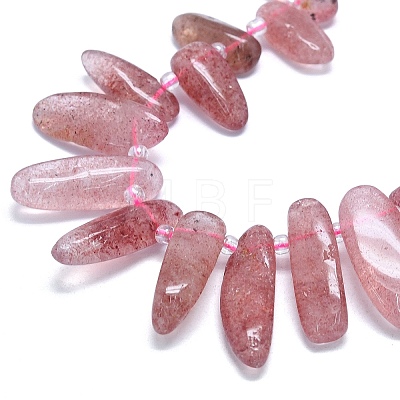 Synthetic Strawberry Quartz Beads Strands G-G106-J06-01-1