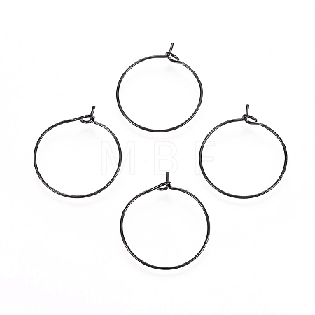 316L Surgical Stainless Steel Hoop Earring Findings X-STAS-D164-03B-1
