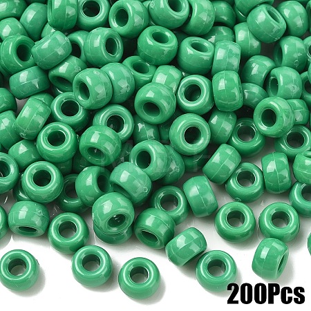 200Pcs Opaque Plastic Beads KY-YW0001-79B-1