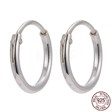 Sterling Silver Hoop Earring Findings X-STER-E062-05A-S-1