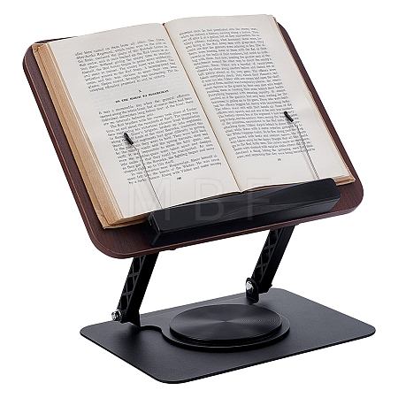 Steel & Wood Desktop Book Stands ODIS-WH0043-276-1