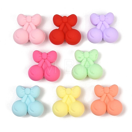 Cherry Food Grade Silicone Focal Beads SIL-A011-01A-1