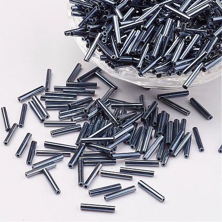 Glass Bugle Beads SEED-E001-9mm-129#-1