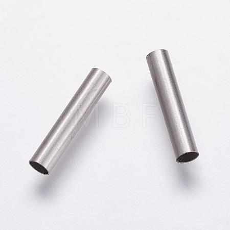 Tarnish Resistant 304 Stainless Steel Tube Beads STAS-P161-02-15mm-1