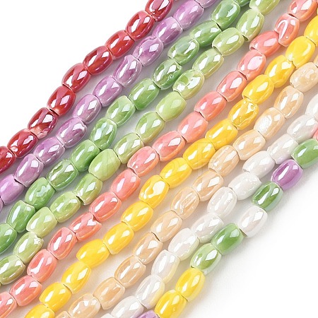Handmade Porcelain Beads Strands PORC-B008-01-1