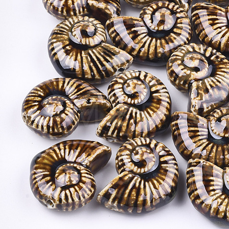 Handmade Porcelain Beads X-PORC-S498-32A-1