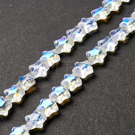 Transparent Glass Beads Strand GLAA-F112-02I-1