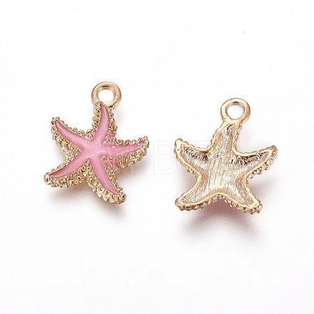 Alloy Enamel Pendants PALLOY-F224-10G-04-1