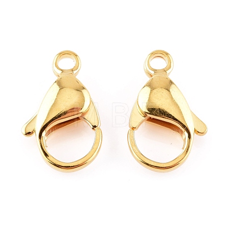 304 Stainless Steel Lobster Claw Clasps X-STAS-AB17-G-1