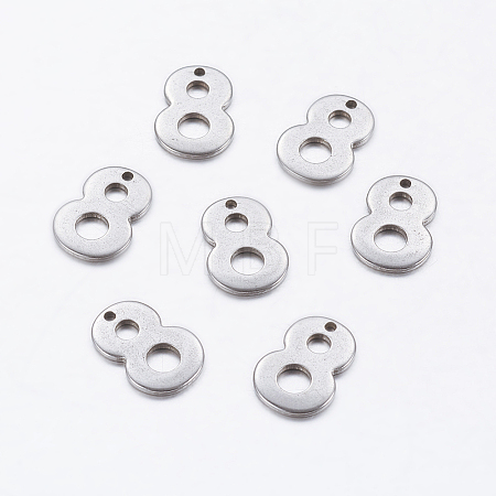 Tarnish Resistant 201 Stainless Steel Pendants STAS-F128-01P-8-1