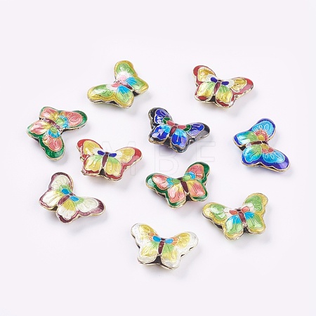 Handmade Cloisonne Beads X-CLB-S002-50-1