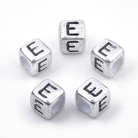 Plated Acrylic Beads X1-PB43C9308-E-1