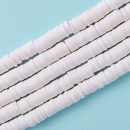 Handmade Polymer Clay Beads Strands CLAY-R089-6mm-Q030-1