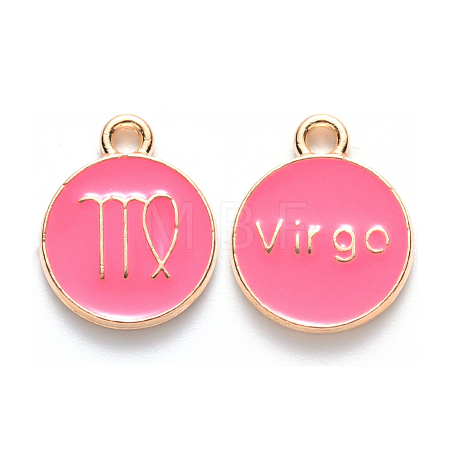 Alloy Enamel Pendants X-ENAM-S124-01A-03B-1