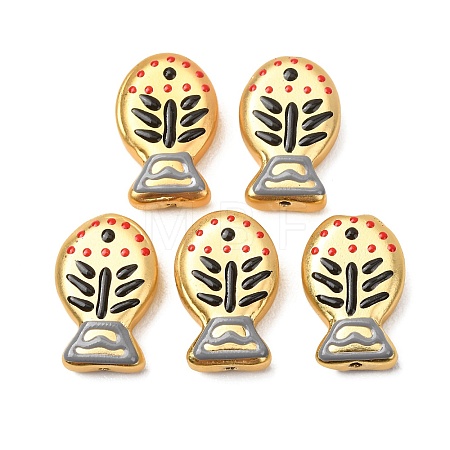 Baking Paint Glass Enamel Beads GLAA-B035-01F-1