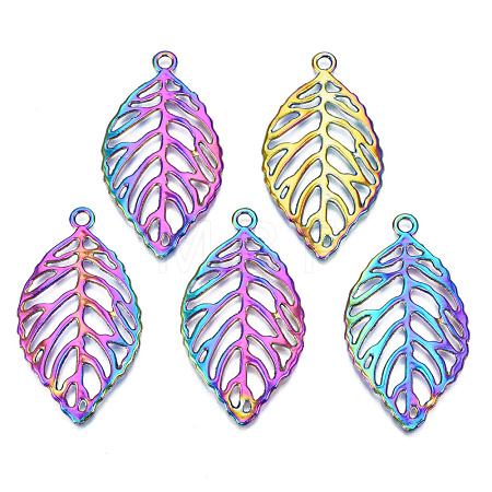 Rainbow Color Alloy Pendants PALLOY-N156-150-NR-1