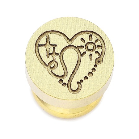 Constellation Golden Tone Wax Seal Brass Stamp Heads STAM-P002-02G-07-1
