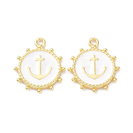 Eco-Friendly Stainless Steel Enamel Pendants STAS-C031-02G-05-1