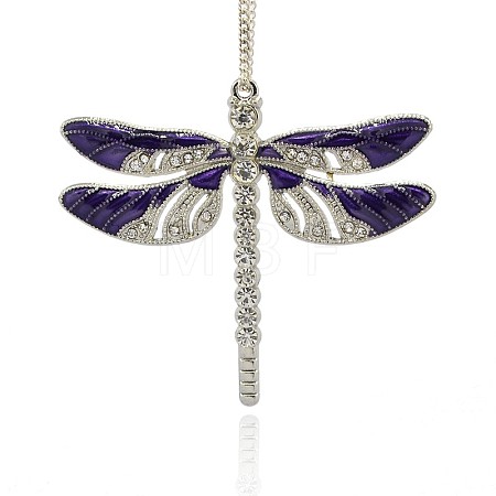 Alloy Enamel Dragonfly Big Pendants X-ENAM-L034-05P-1