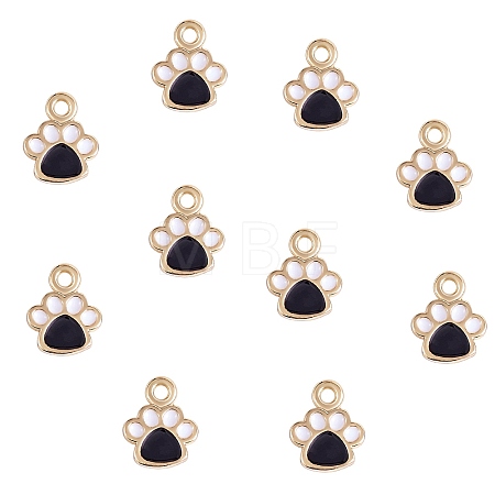 10Pcs Brass Enamel Pendants KK-SZ0005-63-1