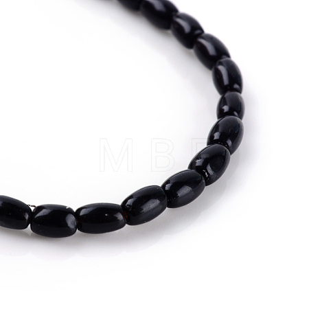Natural Obsidian Bead Strands X-G-R356-51-1