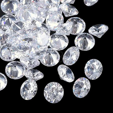 Cubic Zirconia Cabochons ZIRC-M002-8mm-007-1