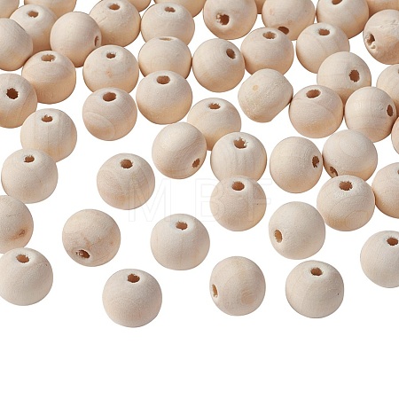 Unfinished Wood Beads X-WOOD-S651-12mm-LF-1