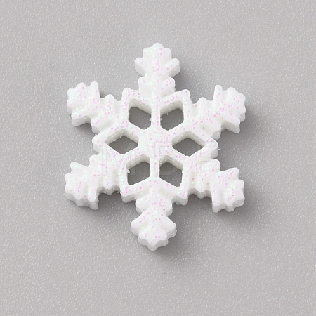 Christmas Opaque Resin Cabochons RESI-WH0038-06C-1