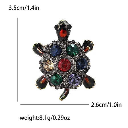 Alloy and Glass Rhinestone Brooch PW-WG937A4-04-1