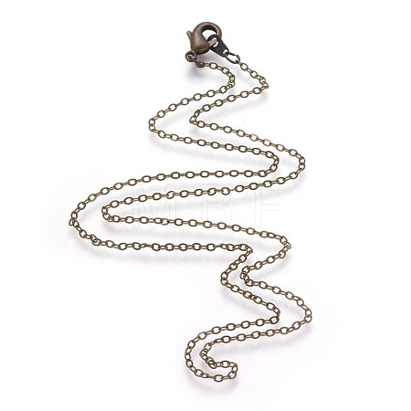 Antique Bronze Color Brass Necklaces X-SW028-1NFAB-1