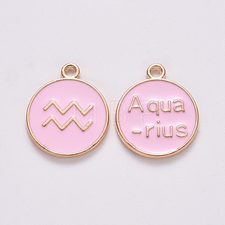 Alloy Enamel Pendants X-ENAM-S124-01B-09J-1