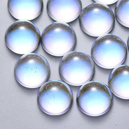 Transparent Glass Cabochons GLAA-S190-013A-E01-1