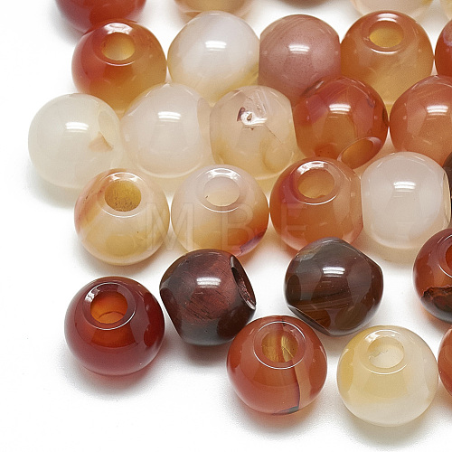Dyed Natural Carnelian Beads X-G-T092-14mm-04-1