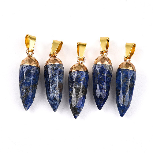 Natural Lapis Lazuli Pendants G-N345-01G-1