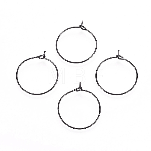 316L Surgical Stainless Steel Hoop Earring Findings X-STAS-D164-03B-1