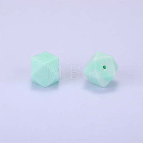 Hexagonal Silicone Beads SI-JX0020A-60-1