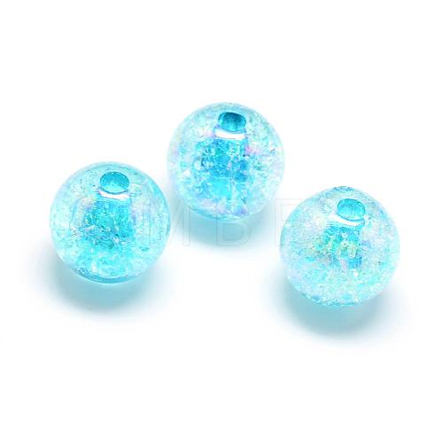 Crackle Style Acrylic Beads MACR-S825-20mm-G-1