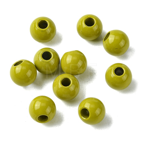 Spray Painted 202 Stainless Steel Beads STAS-Q321-02A-A-1