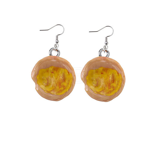 Resin Food Model Dangle Earrings PW-WGD1124-11-1