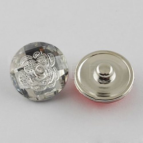 Brass Jewelry Snap Buttons RESI-S078-05-1