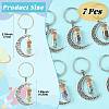 7Pcs Moon Alloy Pendant Decorations HJEW-FS00086-3