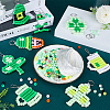 SUNNYCLUE DIY Saint Patrick's Day Keychain Making Kit DIY-SC0023-16-4
